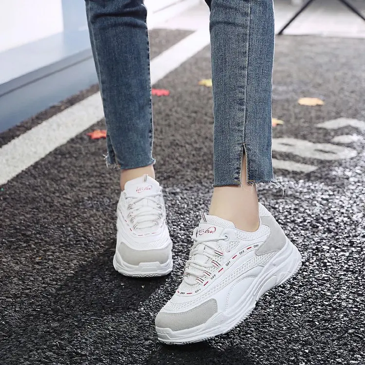 

Women Chunky Sneakers Platform Spring Shoes Woman Casual Footwear Female Sneaker Dad Shoes trainers basket femme