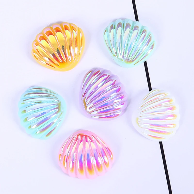 

10PCS Slime Charms Simulation Shell Resin Plasticine Slime Accessories Beads Lizun Making Supplies For DIY Scrapbooking Crafts