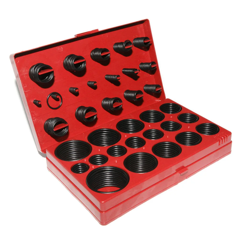 382pcs 32 Metric Sizes Car Rubber O Ring Seals Assortment Set Kit Universal Garage Plumbing Standard O Ring for Car Auto New 