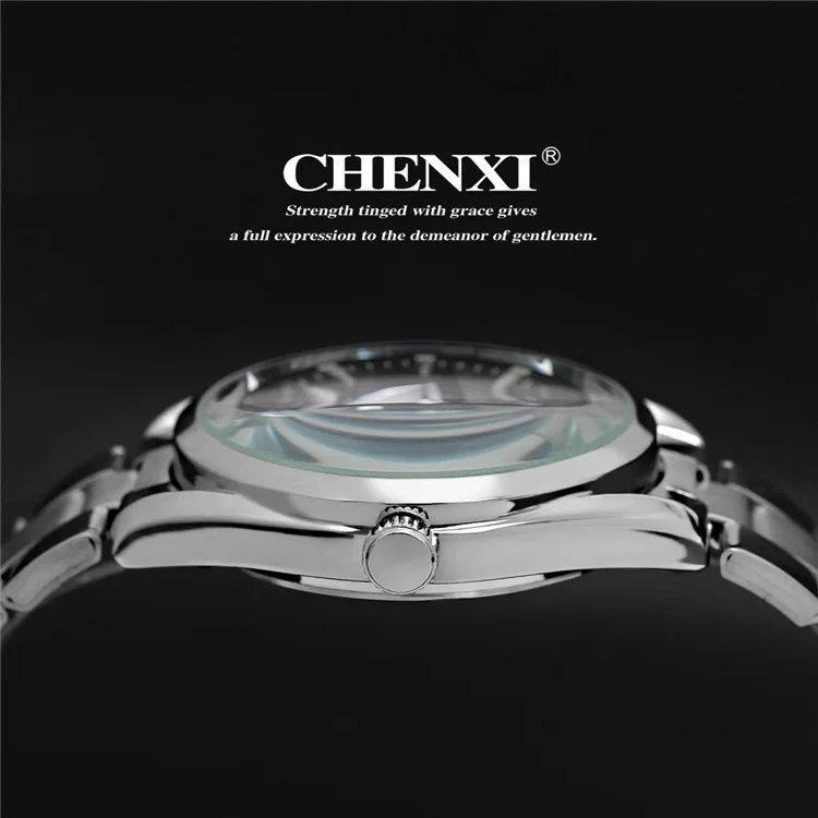 Новое поступление, кварцевые Брендовые Часы hardlex из нержавеющей стали CHENXI, мужские наручные аналоговые водонепроницаемые Модные и повседневные CX-006A