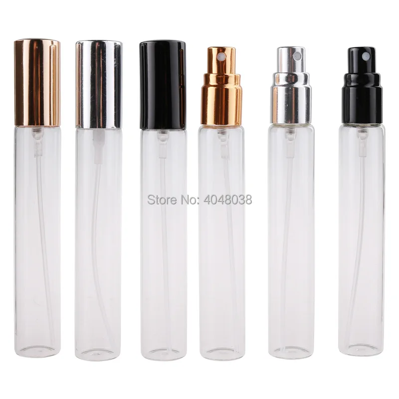 Empty Cosmetic Vials 15 ML Perfume Refillable Bottle Full Cover Glass Transparent Astringent Toner Spray Pump Bottle 50 pcslot