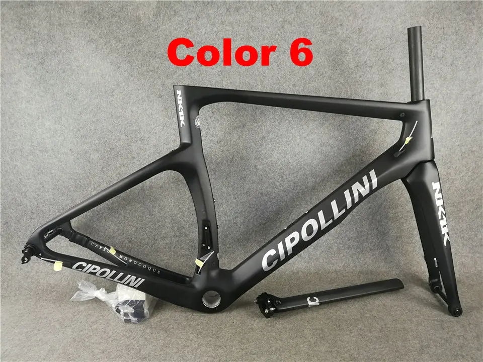 Top Disc brake Cipollini NK1K carbon Frame Sliver Road Bike Frames 3k or 1k carbon bicycle framework BB68/BB30 14