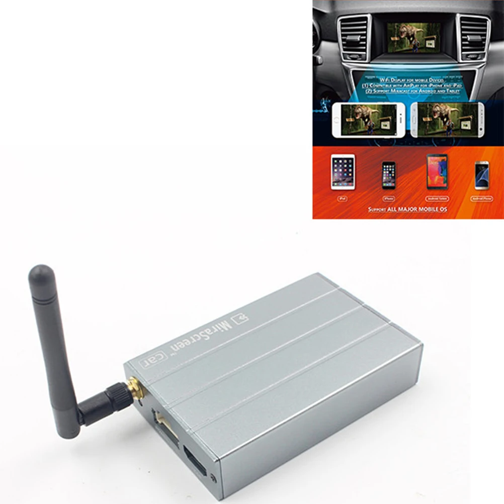 1 шт. автомобильный WiFi Дисплей зеркальная коробка адаптер MiraScreen DLNA Airplay GPS