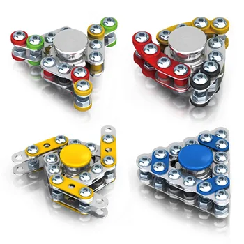 

Huang Cheng Toys Finger Top Desktop Decompression Toy DIY Metal Assembly New Top Adult Decompression Artifact Finger Toys