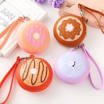 

30PCS / LOT Novelty Silicone Coin Purse Small Round Pocket Zipper Earphone Holder Organizer Bag Snacks Coin Wallets