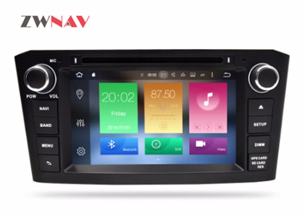 Flash Deal Android 9.0 Car DVD Stereo Multimedia Headunit Auto Radio GPS Navigation Video Audio For Black Toyota Avensis T25 2003-2008 2