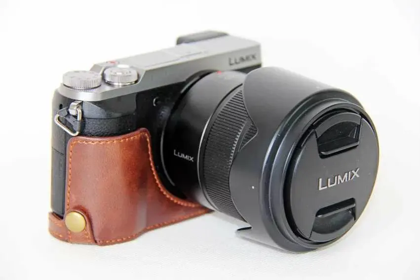 Классическая сумка для камеры из искусственной кожи Половина Чехол для Panasonic Lumix DMC-GX80 DMC-GX85 GX80 GX85 Половина корпуса камеры набор