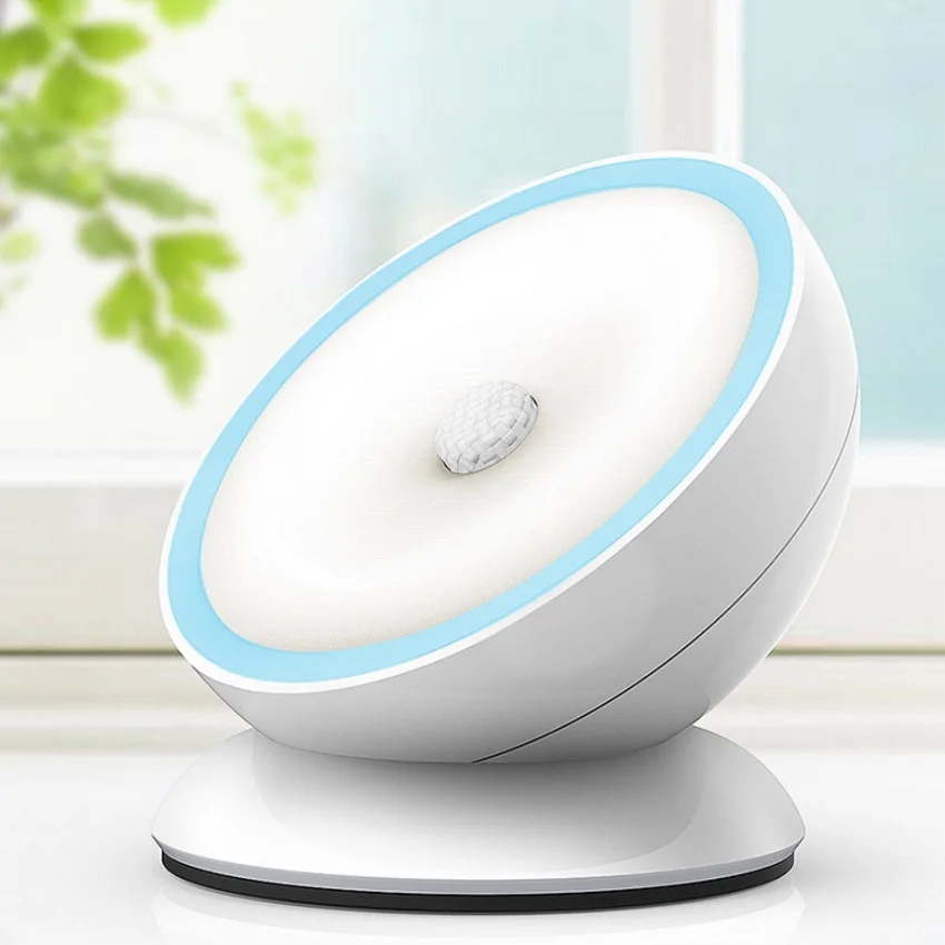 LED Night Light Motion Sensor Switch Charging Wall Lamp Induction Closet Corridor Magnetic Cabinet Warm/Cool White Auto ON/OFF | Лампы и