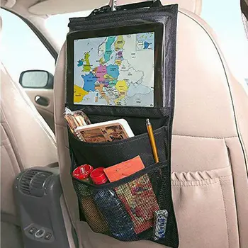 30*50cm Baby Kids Car Seat iPad Hanging Bag Auto Back Car Seat Organizer Holder Multi-Pocket Travel Storage Hanging