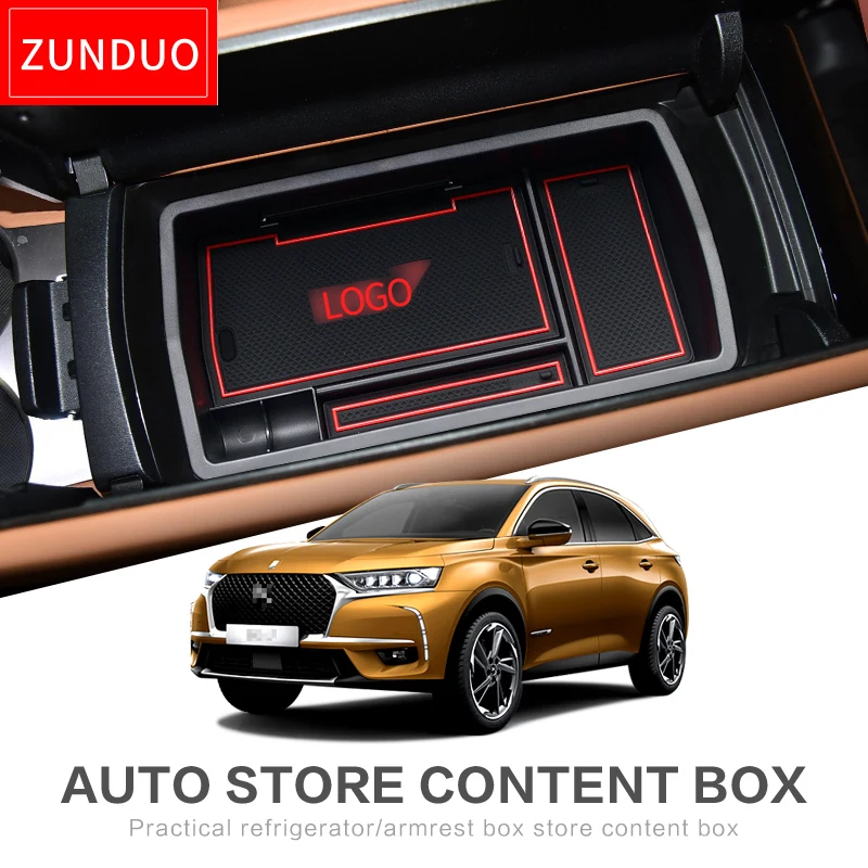 

for Citroen DS7 2017 2018 2019 2020 DS 7 Armrest Box Storage Stowing Tidying Organizer Internal Accessories Auto Car Styling