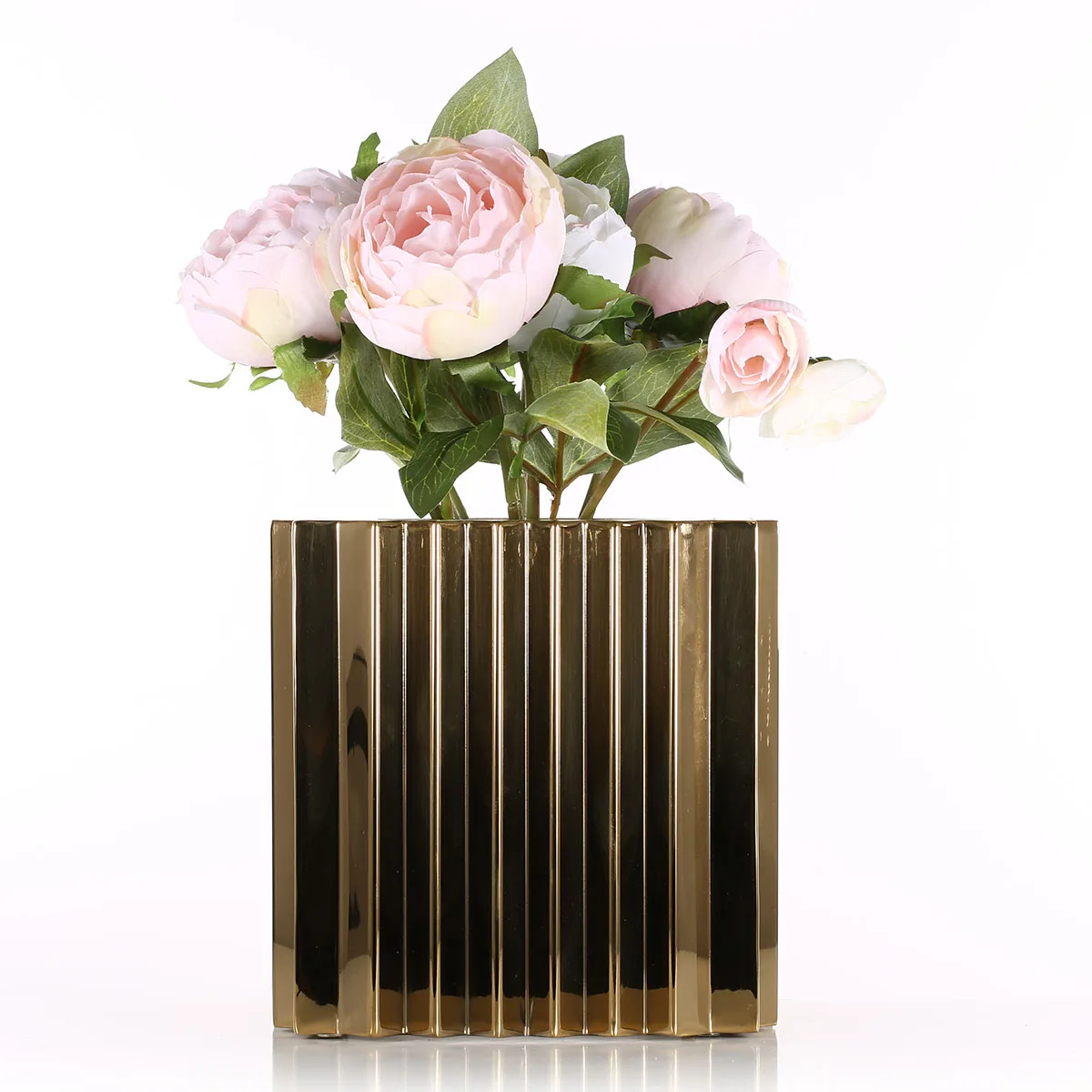 

Flower Pot with Wave Pattern Rustic Style Flower Pot Indoor Gardening Reusable Flower Vase Art Metal Flower Pot Home Decoration