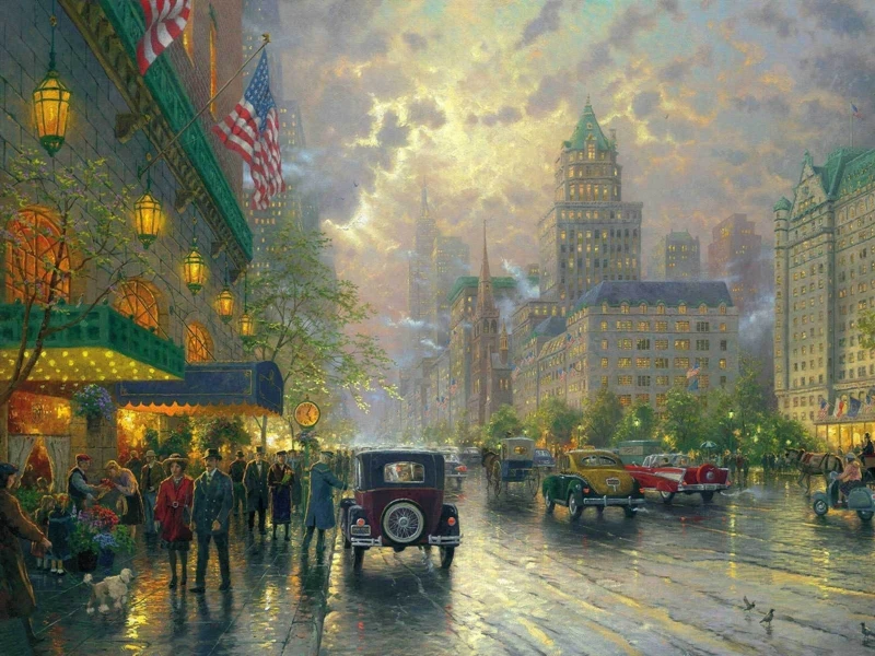 HD Original prints oil paintings on canvas -Thomas Kinkade Charleston South Carolina 18X24 | Дом и сад