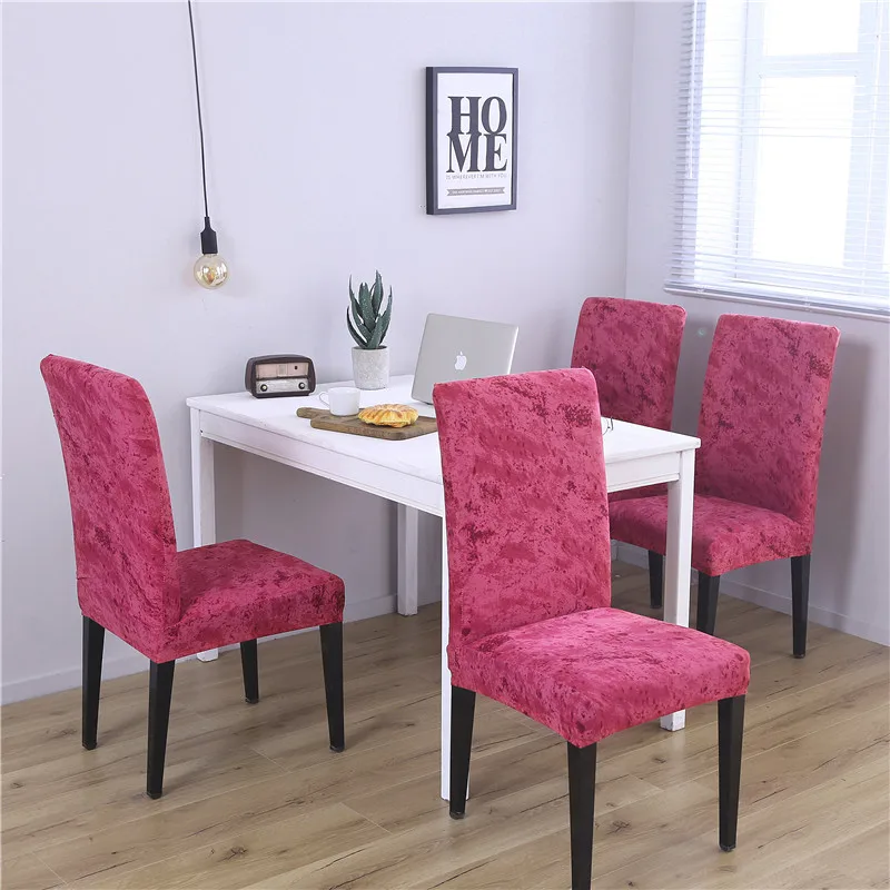 

Solid Printed Stretch Chair Cover Elastic Modern Anti-Dirty Dining Chair Cover Spandex Banquet Beach Hotel Chair Cover Seat Case