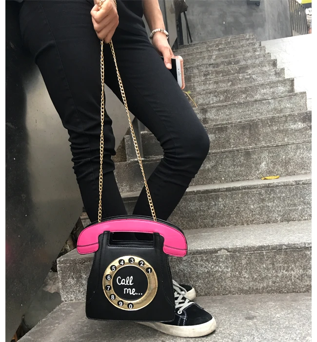 Модная женская сумка из искусственной кожи с буквами в форме телефона, сумка через плечо с цепочкой, сумка через плечо, Курьерская сумка, кошелек