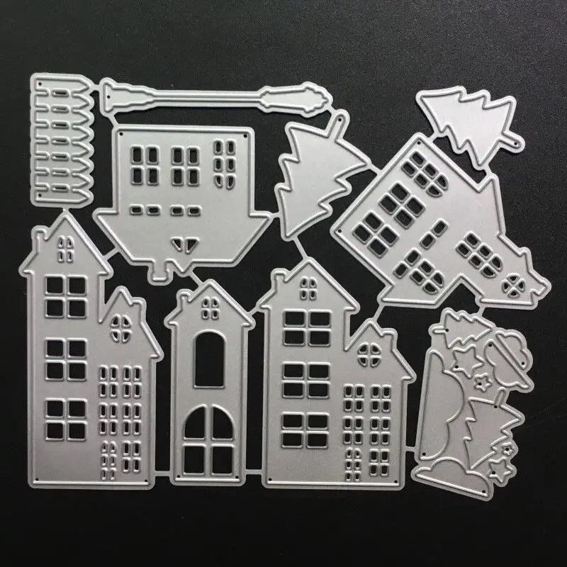 

SCD779 Building Metal Cutting Dies For Scrapbooking Stencils DIY Album Cards Decoration Embossing Folder Die Cuts Template New