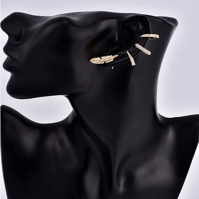 Кафф Huggie обруч серьги, Надеваемые На ушной хрящ спираль Козелка Daith раковины Rook уютно лист пирсинг уха для женщин, ювелирное изделие, подарок