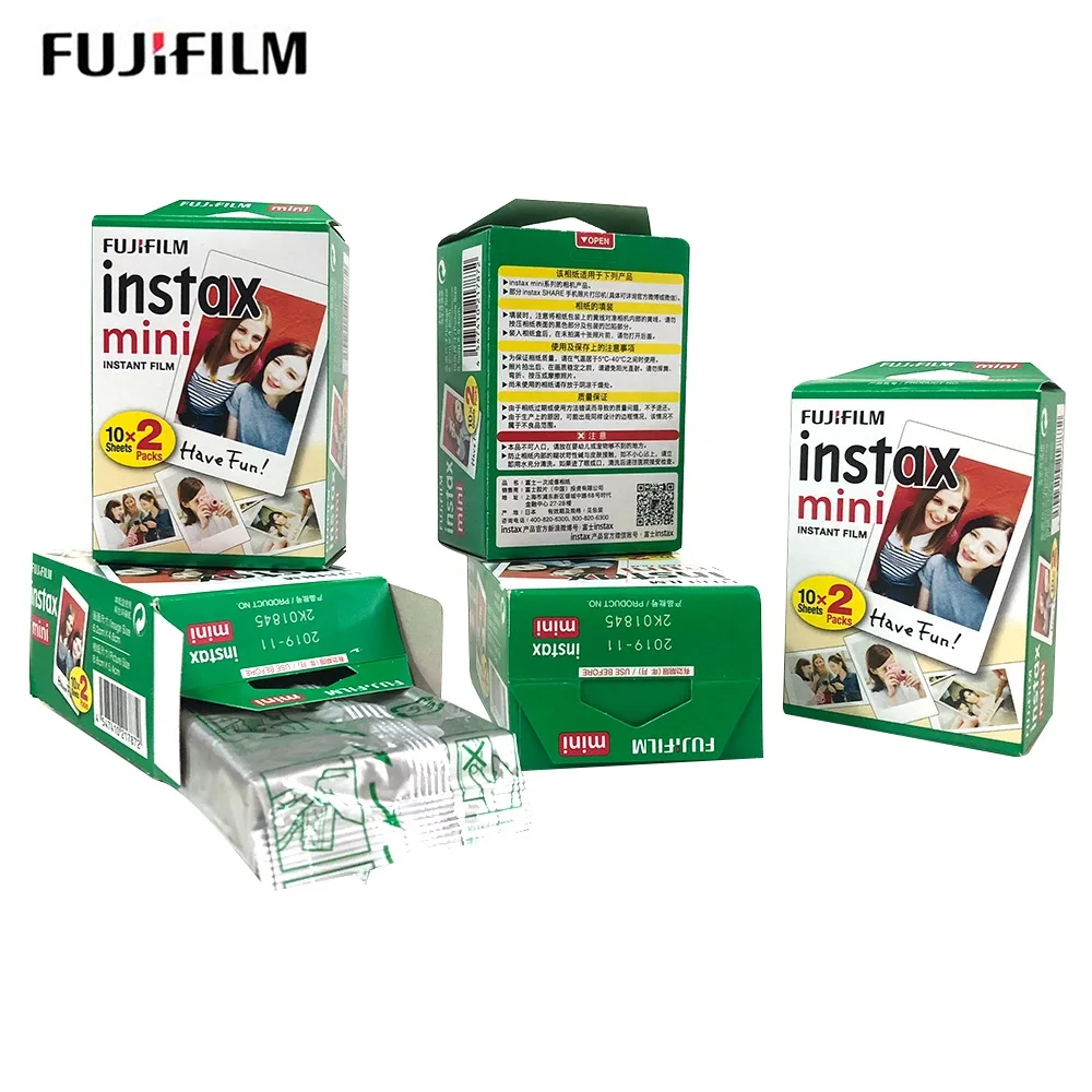 100 листов мини Fujifilm instax пленка 3 дюйма белый край фотобумага для 8 9 7s 25 50s 90