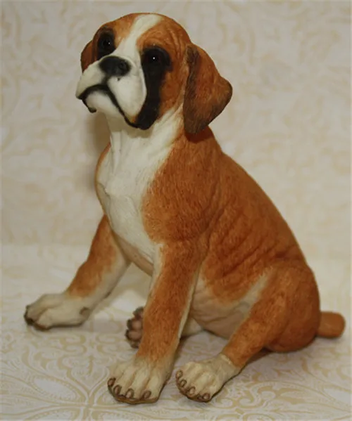 Beagle Dog Resin Toy Figure Lifelike Cute Pet gifts - 2
