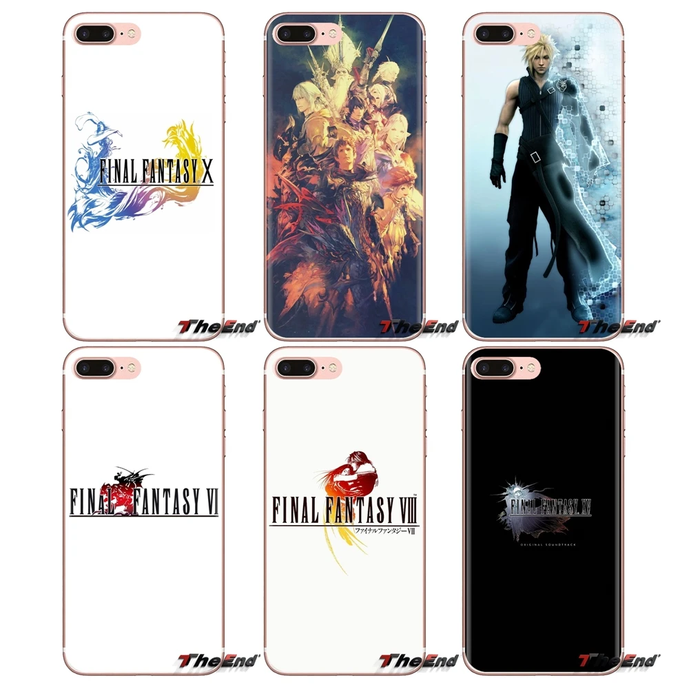 final fantasy logo For iPod Touch Apple iPhone 4 4S 5 5S SE 5C 6 6S 7 8 X XR XS Plus MAX Transparent Soft Shell Covers |