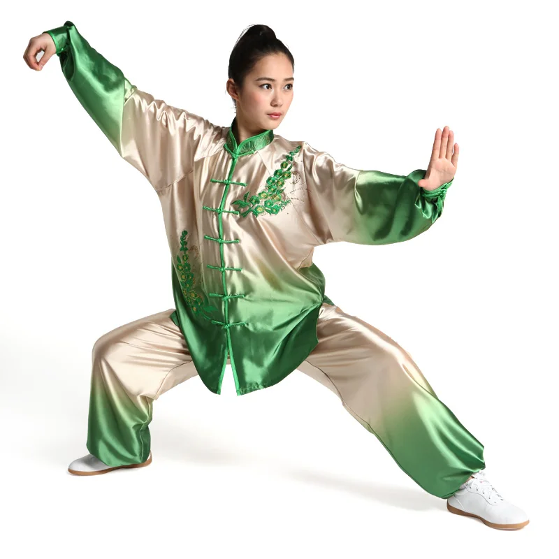 Женская одежда с вышивкой Wushu Tai chi костюм Taijiquan весенняя для кунг фу|kungfu clothing|tai