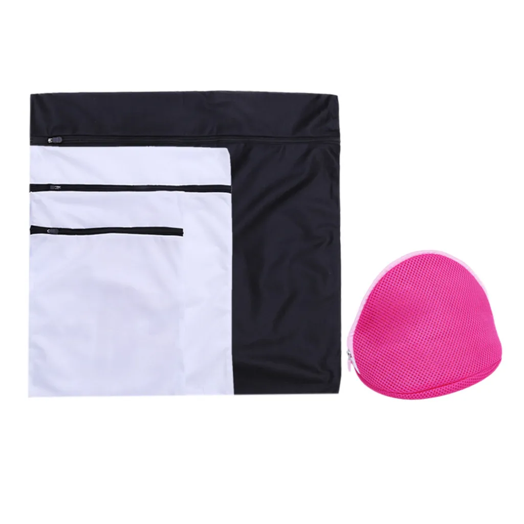 4 шт. мешки для стирки белья на молнии сетки складной деликатесы белье ...