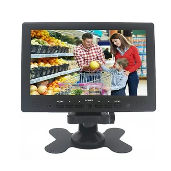 شراء7 بوصة صغيرة IPS شاشات كريستال بلورية شاشة عرض فيديو HDMI/VGA/AV المدخلات للكمبيوتر الكمبيوتر كاميرا CCTV التوت بي مع الأشعة تحت الحمراء عن بعد