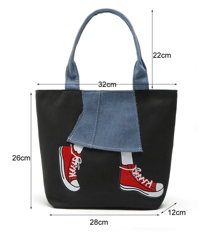 Women Large Capacity Cowboy Handbag High Qualtity Lovely Casual All-Match Denim Shoulder Shopping Bag medium shoulder bag