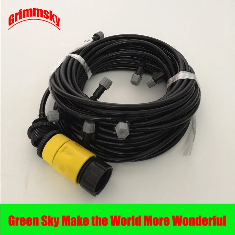 

greenhouse lawn garden patio waterring irrigation kits 10m cooling mist system