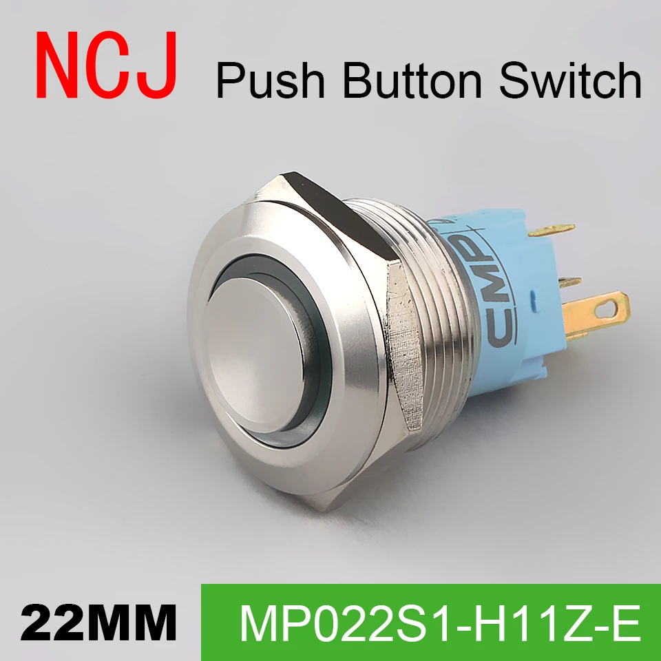 Металлический кнопочный переключатель NCJ 22 мм IP67 поддерживаемый альтернативный