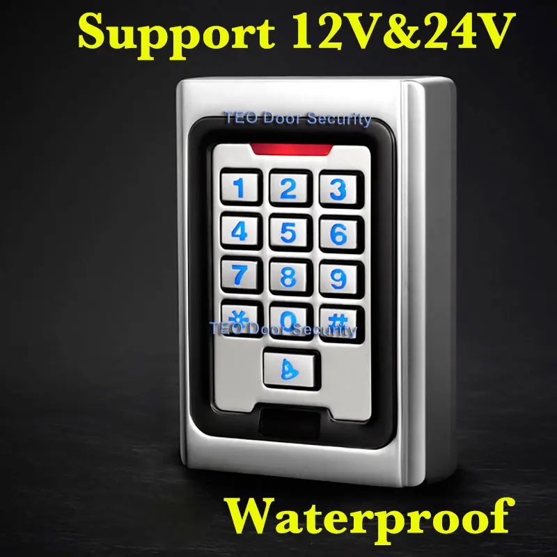 

Backligh Metal Keypad Access 2000 Users 125khz RFID Access Control System