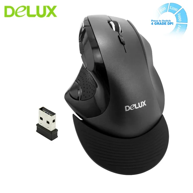 Special Offers Delux Wireless Mouse Ergonomic 9 Buttons 2400DPI Optical Mice Gaming Office Mause with Wrist mat for PC Laptop Computer Gamer Special Offers Delux Wireless Mouse Ergonomic 9 Buttons 2400DPI Optical Mice Gaming Office Mause with Wrist mat for PC Laptop Computer Gamer
