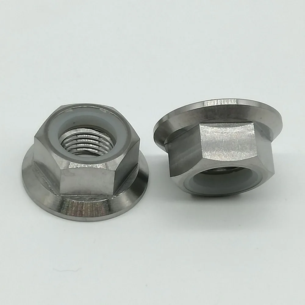 

Titanium Lightweight Bicycle Motor Repair Replace Part Screws Cycle Motor Bolts Sprocket Flange Lock Nut M14x1.5mm Pitch 2pc/lot