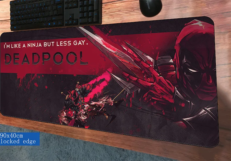 Deadpool mouse pads 900x400x2mm Boy Gift pad to mouse notbook computer