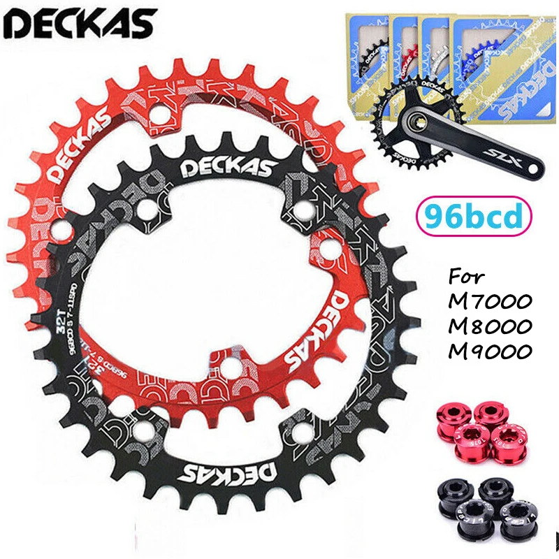 DECKAS 96BCD цепь для горного велосипеда 32T 34T 36T 38T MTB кольцо цепи велосипеда Круглая овальная цепь подходит SHIMANO XTR XT SLX