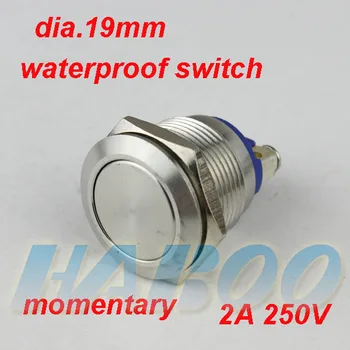 

19mm HABOO screw type anti-vandal reset switch 1NO stainless steal push button IP67 shipping free