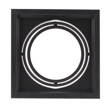 Черный квадрат AR111 монтажные точечные потолочные светильники рамка светодиодные светильники Smd встраиваемые светильники для комнаты