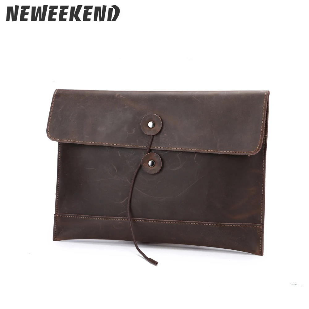 

Vintage Style Genuine Leather Cowhide Clutch Bag Casual Tote Big Capacity Phone Card Money Pouch Bag LS067
