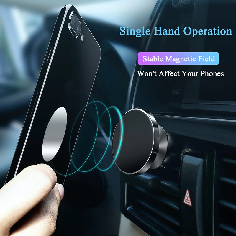 Магнитный держатель для телефона Air Vent Mount в автомобиле универсальный зажим
