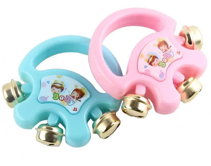 2017 New infant Toys 1pc Animal Handbells Developmental Toy Shake Bells