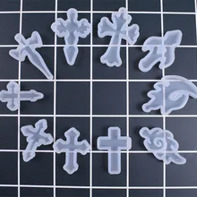 1 шт. крест жидкий силикон Expoxy Плесень Смола ювелирные изделия Плесень УФ кулон ювелирные изделия аксессуары ручной работы ювелирные изделия инструмент