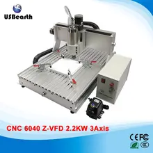 Woodworking machine CNC 6040 2.2KW 3 axis cnc cutting machine for metal stone cutting