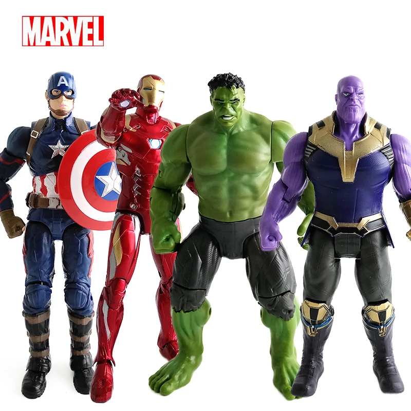 

Marvel Avengers Iron Man Captain America Spider Man Scarlet Witch Vision Hawkeye 7 Inch PVC Action Figure Model Toy Dolls Gifts