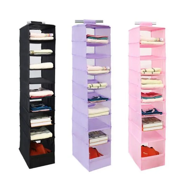 hipsteen nine layers durable oxford cloth organizer rack wardrobe clothes storage hanging bag - Wardrobe Organizer hipsteen nine layers durable oxford cloth organizer rack wardrobe clothes storage hanging bag - Wardrobe Organizer