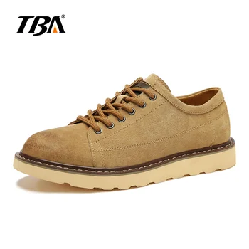 

2018 TBA New Men's Walking Shoes High Quality Outdoor Trend Genuine Leather Tooling Walking Shoes Platform Male