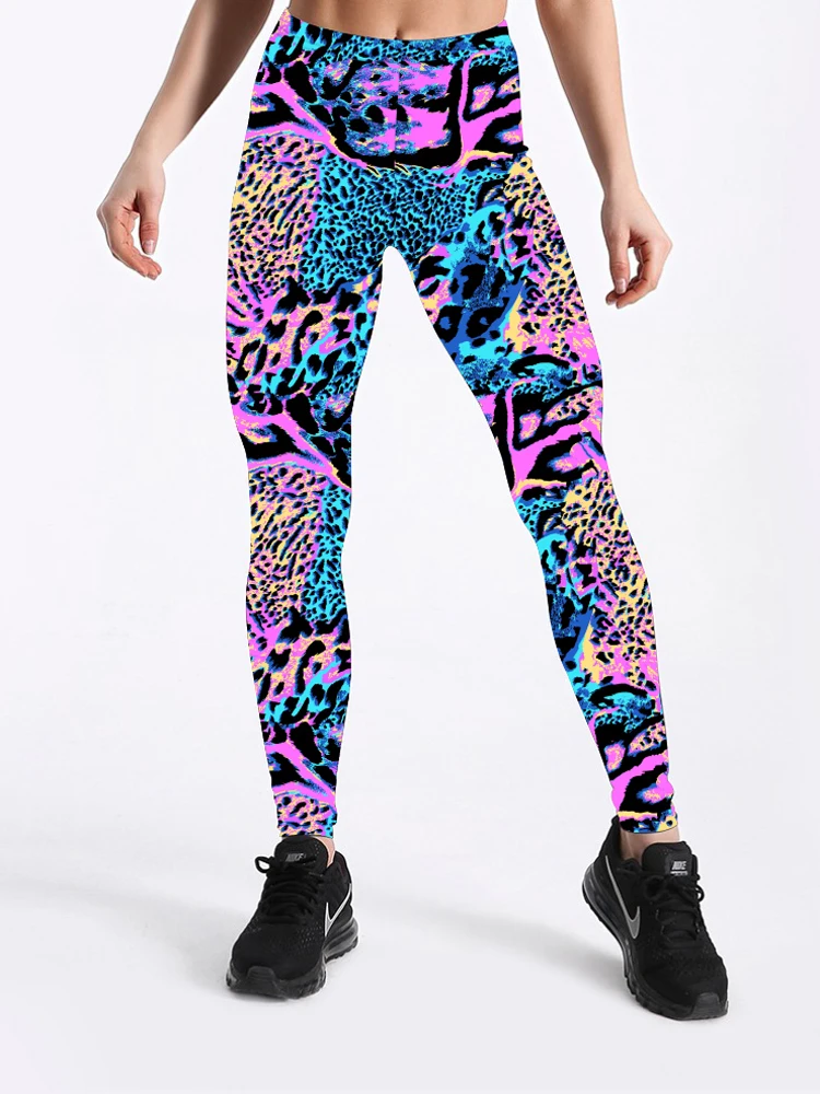 

Glam city New Arrival Women Leopard Printing Leggings Digital Printed Fitness Pants Trousers Stretchy Pants Plus Size