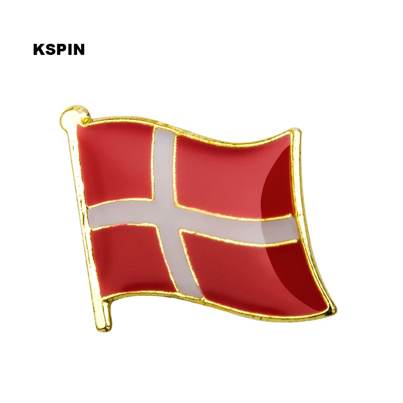 

Denmark flag pin lapel pin badge 10pcs a lot Brooch Icons KS-0048