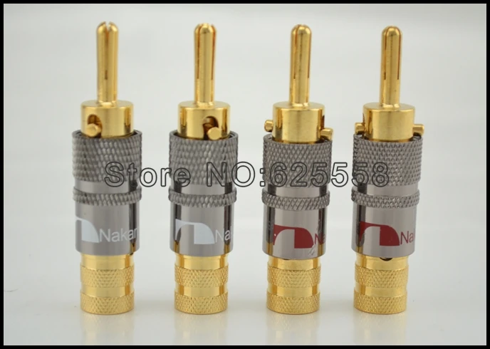 4pcslot Locking Nakamichi RCA Plug Speaker Amplifier