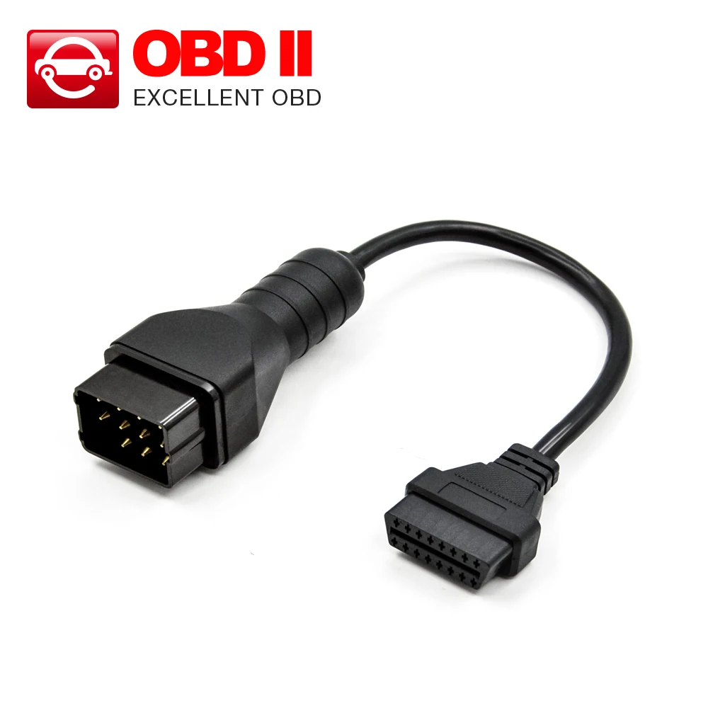 

OBD2 Connector For Renault 12Pin Adapter Car Accessories Diagnostic Extension OBD Cable 16 Pin connector and cable