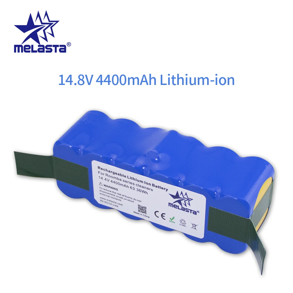 Melasta 14.8V 4.4Ah R3 Li-ion Bateria para iRobot Roomba 500 600 700 800 Série 510 530 550 560 610 650 770 780 790 870 880 R3