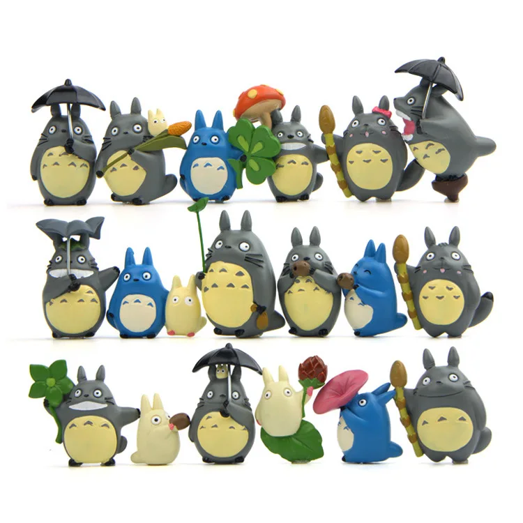 (10 шт./лот) Miyazaki Jun Totoro катапульта выдувной синий дракон кошка автобус Мультяшные